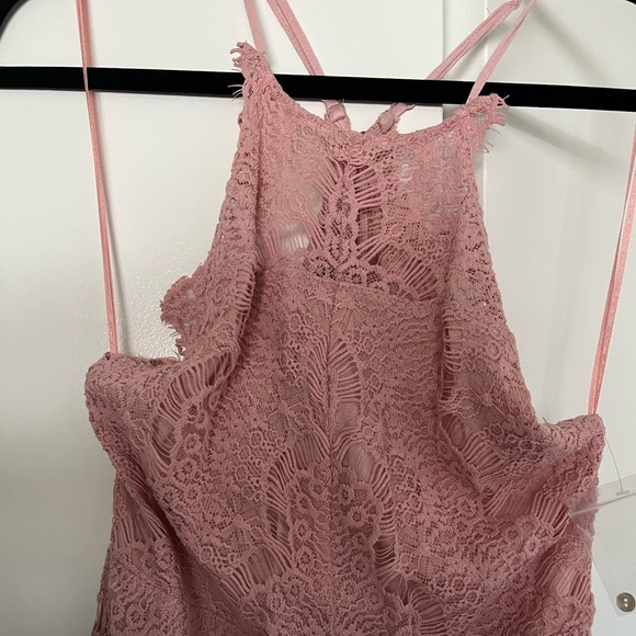 Intimately Free People Dusty Rose Lace Dress - Picture 4 of 4
